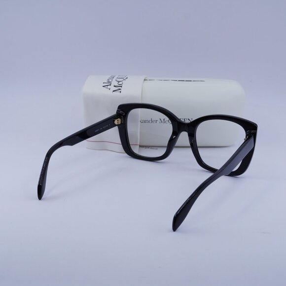 Alexander McQueen AM0351O 002 Eyeglasses Black 52mm Square Frame - Picture 10 of 10
